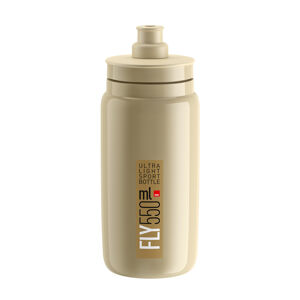 ELITE Cyklistická fľaša na vodu - FLY 550 ml - béžová