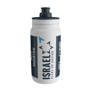 ELITE Cyklistická fľaša na vodu - FLY ISRAEL 550ml - svetlo modrá/biela