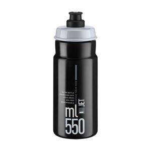 ELITE Cyklistická fľaša na vodu - JET 550 - čierna/šedá