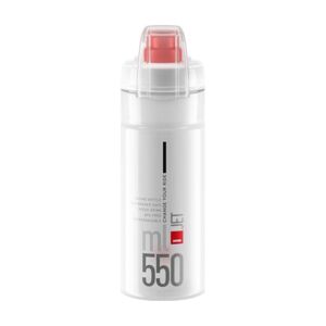 ELITE Cyklistická fľaša na vodu - JET PLUS 550 - transparentná