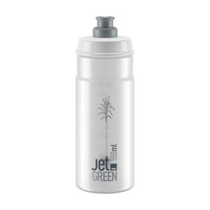 ELITE Cyklistická fľaša na vodu - JET GREEN 550 - transparentná