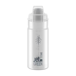 ELITE Cyklistická fľaša na vodu - JET GREEN PLUS 550 - transparentná