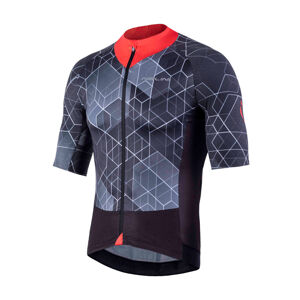 NALINI Cyklistický dres s krátkym rukávom - AIS STELVIO 2.0 - červená/čierna M