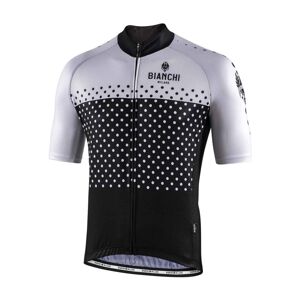 BIANCHI MILANO Cyklistický dres s krátkym rukávom - QUIRRA - čierna/biela L