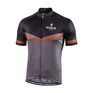 BIANCHI MILANO Cyklistický dres s krátkym rukávom - OLLASTU - šedá/čierna 2XL