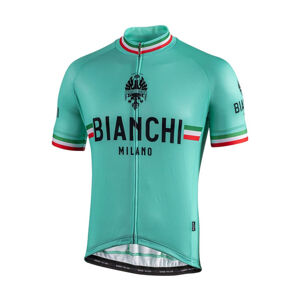 BIANCHI MILANO Cyklistický dres s krátkym rukávom - ISALLE - modrá S