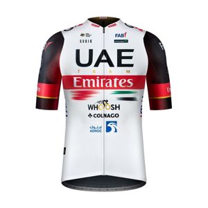 GOBIK Cyklistický dres s krátkym rukávom - UAE 2022 ODYSSEY - biela/červená S