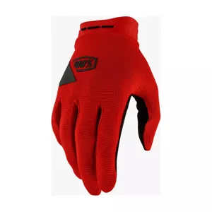100% SPEEDLAB Cyklistické rukavice dlhoprsté - RIDECAMP GEL - červená M