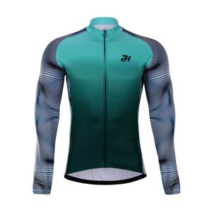 HOLOKOLO Cyklistický dres s dlhým rukávom zimný - PURIST WINTER - viacfarebná/zelená/čierna 3XL