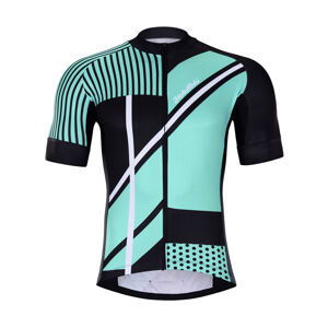 HOLOKOLO Cyklistický dres s krátkym rukávom - TRACE - tyrkysová/čierna 2XL