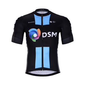 BONAVELO Cyklistický dres s krátkym rukávom - DSM 2022 - svetlo modrá/čierna 2XL