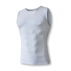 BIOTEX Cyklistické tričko bez rukávov - REVERSE - biela L-2XL