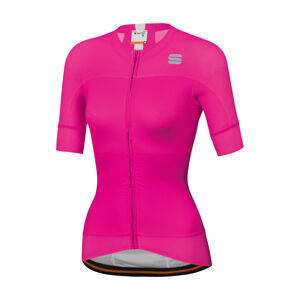 SPORTFUL Cyklistický dres s krátkym rukávom - BODYFIT EVO - ružová S