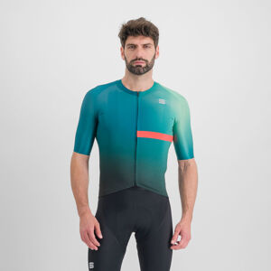 SPORTFUL Cyklistický dres s krátkym rukávom - BOMBER - zelená 2XL