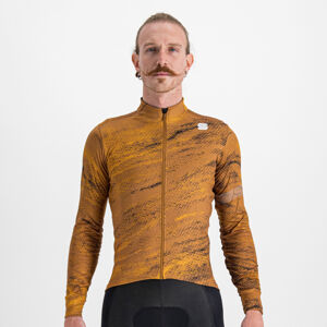 SPORTFUL Cyklistický dres s dlhým rukávom zimný - CLIFF SUPERGIARA - hnedá XL