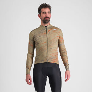 SPORTFUL Cyklistický dres s dlhým rukávom zimný - CLIFF SUPERGIARA THERMAL - béžová M