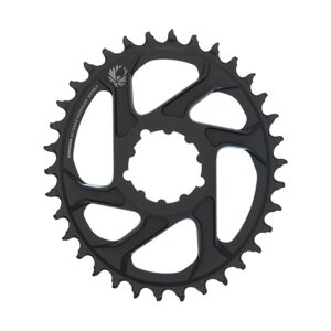 SRAM prevodník - X-SYNC 2 OVAL 34z 3mm - čierna