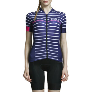 MONTON Cyklistický dres s krátkym rukávom - LOLLY LADY - modrá 2XS