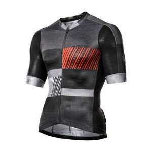 MONTON Cyklistický dres s krátkym rukávom - CONCRETE JUNGLE - čierna/šedá XS