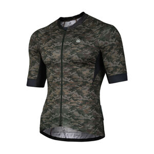 MONTON Cyklistický dres s krátkym rukávom - CALOFLAGE - zelená/čierna