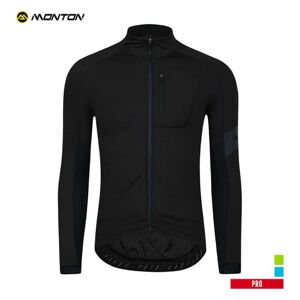 MONTON Cyklistická zateplená bunda - PRO JOES WINTER - čierna 2XS