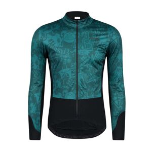 MONTON Cyklistická zateplená bunda - MONSTER THERMAL - zelená/čierna S