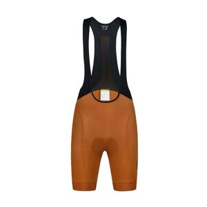MONTON Cyklistické nohavice krátke s trakmi - SKULL LADY - hnedá S