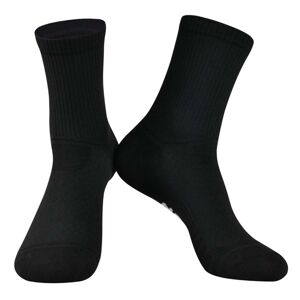 MONTON Cyklistické ponožky klasické - TRAVELER EVO - čierna UNI