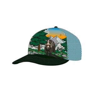 BUFF Cyklistická čiapka - TRUCKER BEAR - čierna/oranžová/zelená L-XL