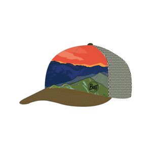 BUFF Cyklistická čiapka - TRUCKER PANORÁMA - zelená/modrá/oranžová L-XL