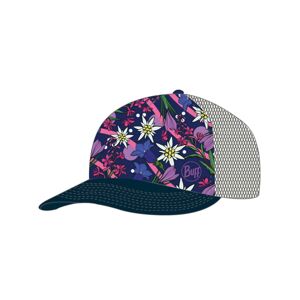 BUFF Cyklistická čiapka - TRUCKER FLOWERS - ružová/modrá/fialová L-XL