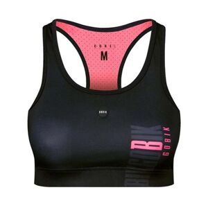 GOBIK Cyklistická podprsenka - CORE BLACK ROSE - čierna/ružová S