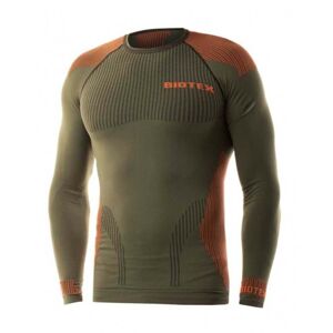 BIOTEX Cyklistické tričko s dlhým rukávom - 3D - zelená XL-2XL