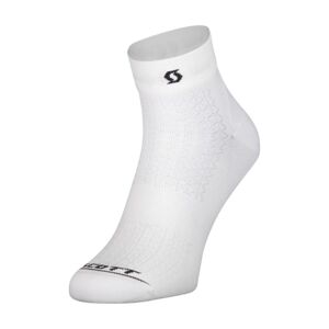 SCOTT Cyklistické ponožky klasické - PERFORMANCE - biela 36-38