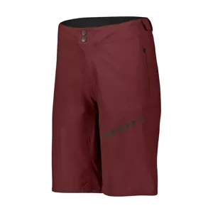 SCOTT Cyklistické nohavice krátke bez trakov - ENDURANCE - bordová 2XL