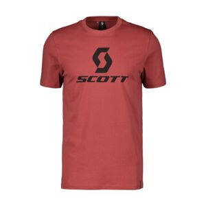 SCOTT Cyklistické tričko s krátkym rukávom - ICON - červená M