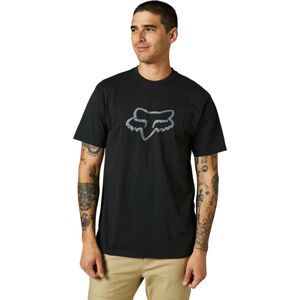 FOX Cyklistické tričko s krátkym rukávom - LEGACY FOX HEAD - čierna S
