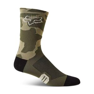 FOX Cyklistické ponožky klasické - RANGER - zelená/čierna L-XL
