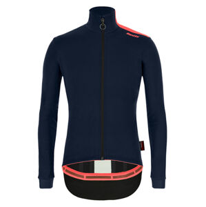 SANTINI Cyklistická zateplená bunda - VEGA MULTI WINTER - modrá XL