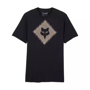 FOX Cyklistické tričko s krátkym rukávom - LEO PREM - čierna 2XL
