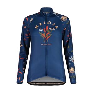 MALOJA Cyklistický dres s dlhým rukávom letný - GANESM. 1/1 LADY - modrá S