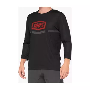 100% SPEEDLAB dres s 3/4 rukávom - AIRMATIC 3/4 - čierna/červená L