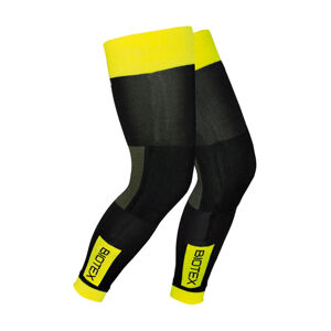 BIOTEX Cyklistické návleky po celej dĺžke nohy - THERMAL - žltá/zelená/čierna S
