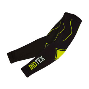 BIOTEX Cyklistické návleky na ruky - SEAMLESS - čierna/žltá XS-S