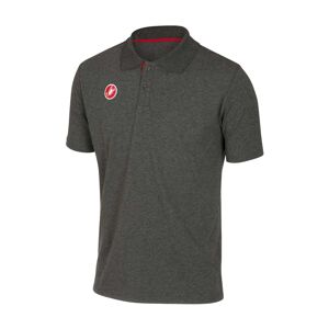 CASTELLI Cyklistické tričko s krátkym rukávom - RACE DAY POLO - šedá XL