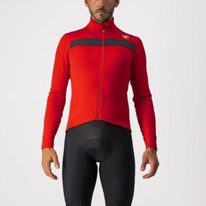 CASTELLI Cyklistický dres s dlhým rukávom zimný - PURO 3 - červená XS