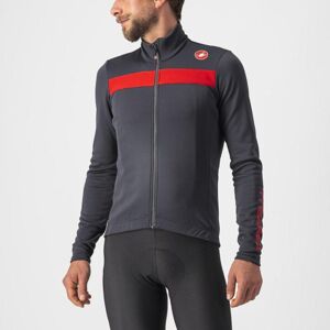 CASTELLI Cyklistický dres s dlhým rukávom zimný - PURO 3 - šedá XS