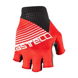 CASTELLI Cyklistické rukavice krátkoprsté - COMPETIZIONE - červená