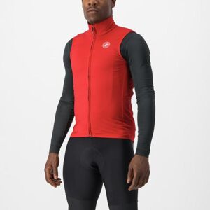 CASTELLI Cyklistická vesta - PRO THERMAL MID - červená 2XL