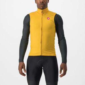 CASTELLI Cyklistická vesta - PRO THERMAL MID - žltá XS